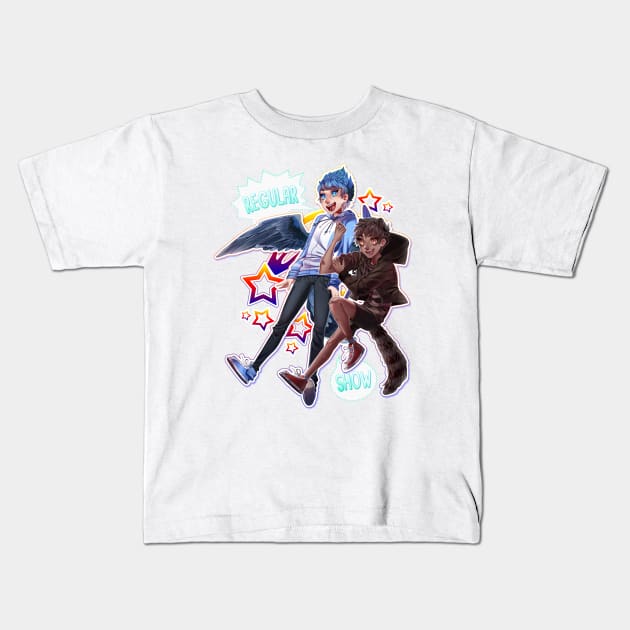 Regular Show - Nerd Team Kids T-Shirt by bekkie